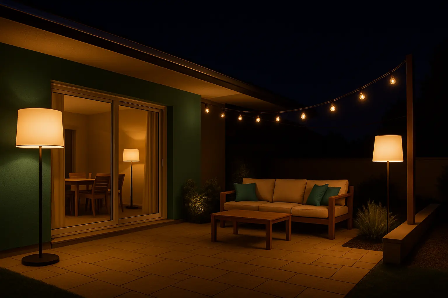 Iluminación de jardines y terrazas en Pozuelo