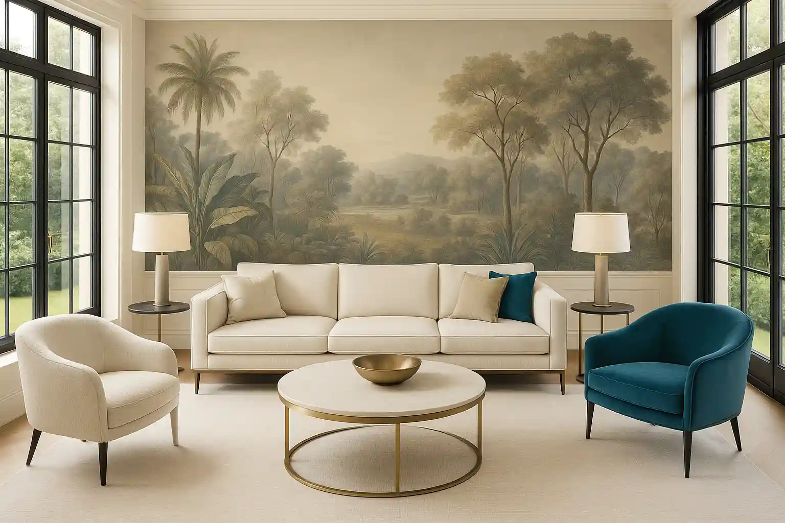 salon-lujo-pozuelo-papeles pintados premium coordonne designers guild