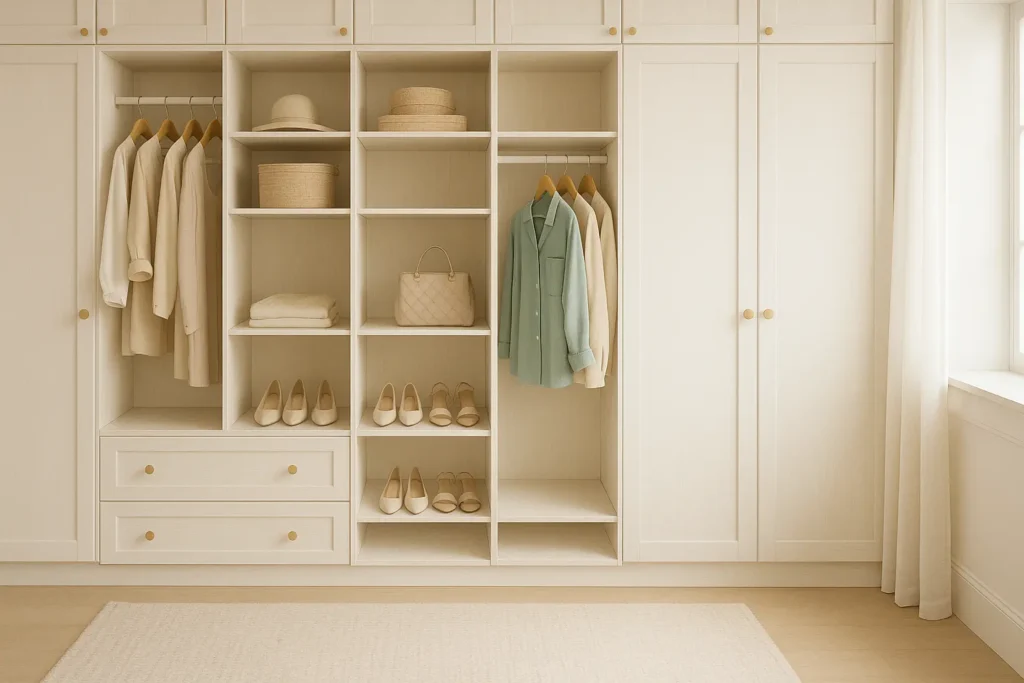 vestidor-con-armarios-empotrados-crema-y-azul